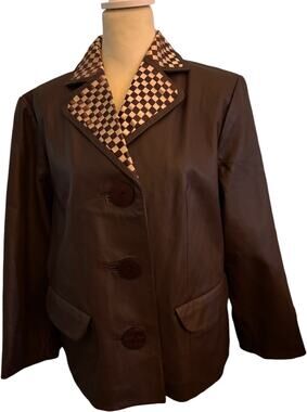 Outerwear by Lisa Brown Vintage 100% Leather Jacket, Women's Size Large
